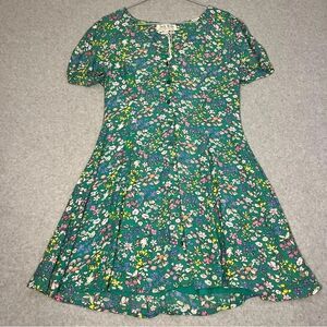 Jack Wills Women’s Floral Dress Green Multi Mini NWT Size 6